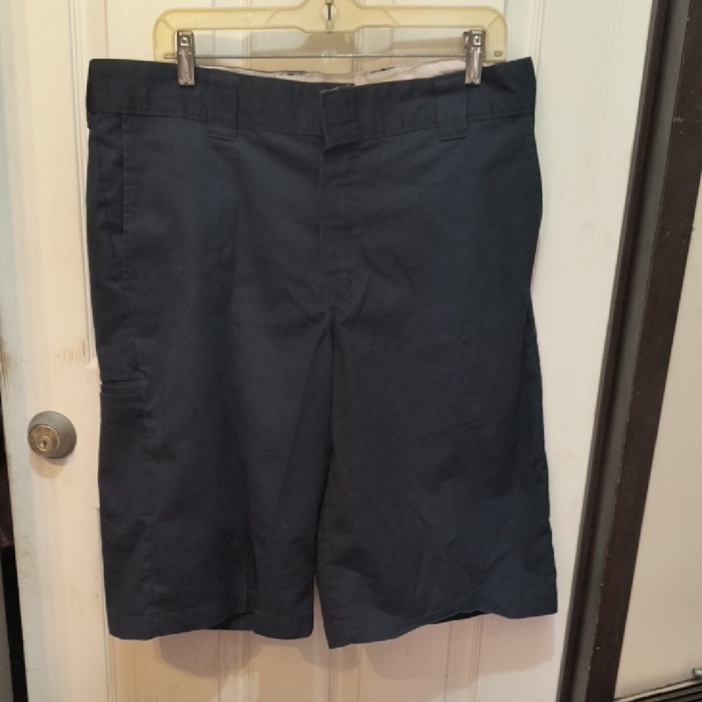 Dickies Men's Dark Blue Flat Front Shorts